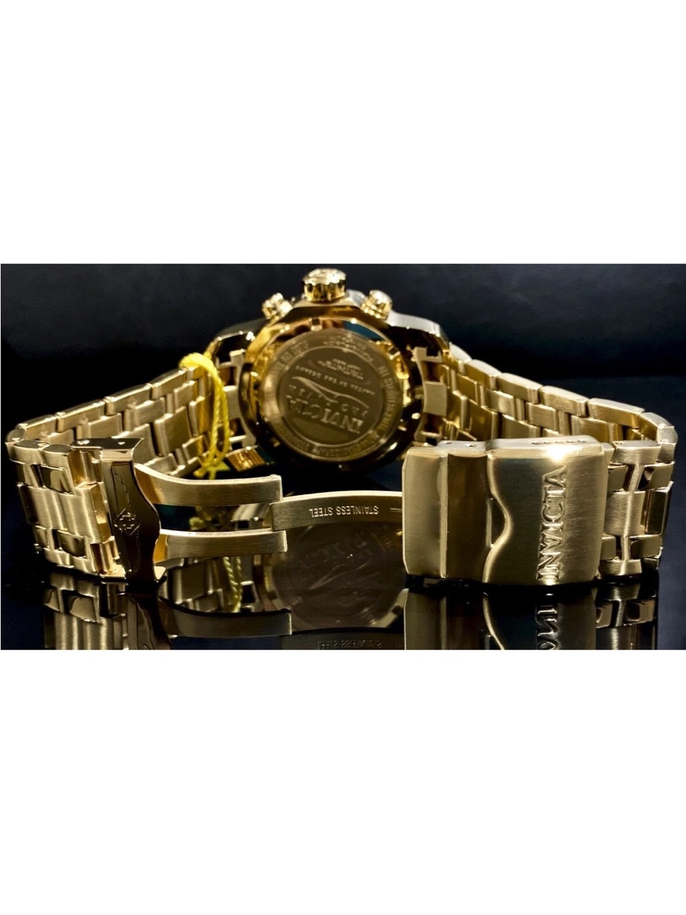 Invicta Men’s PRO DIVER SCUBA Chronograph Blue Dial 18kt Gold Plated Watch. 0073 - Picture 11 of 12